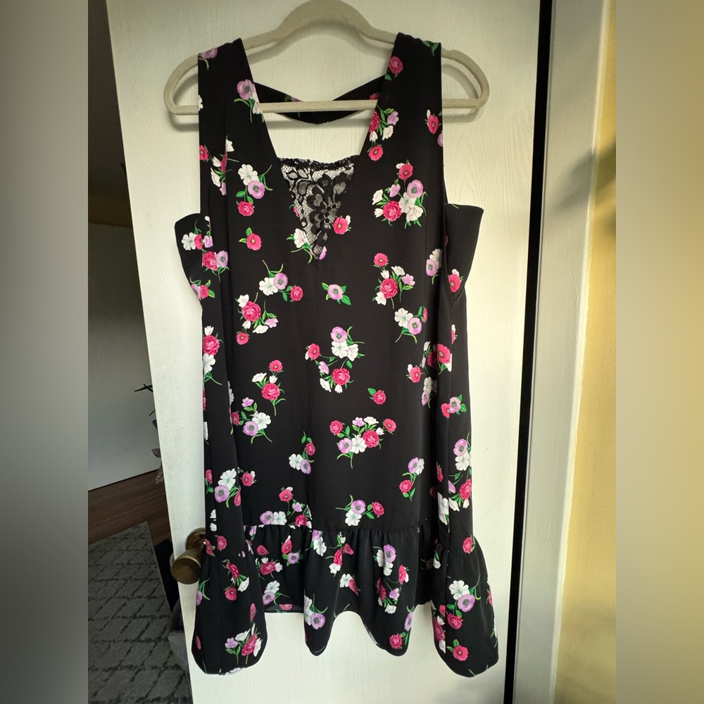 Express Black Floral Dress